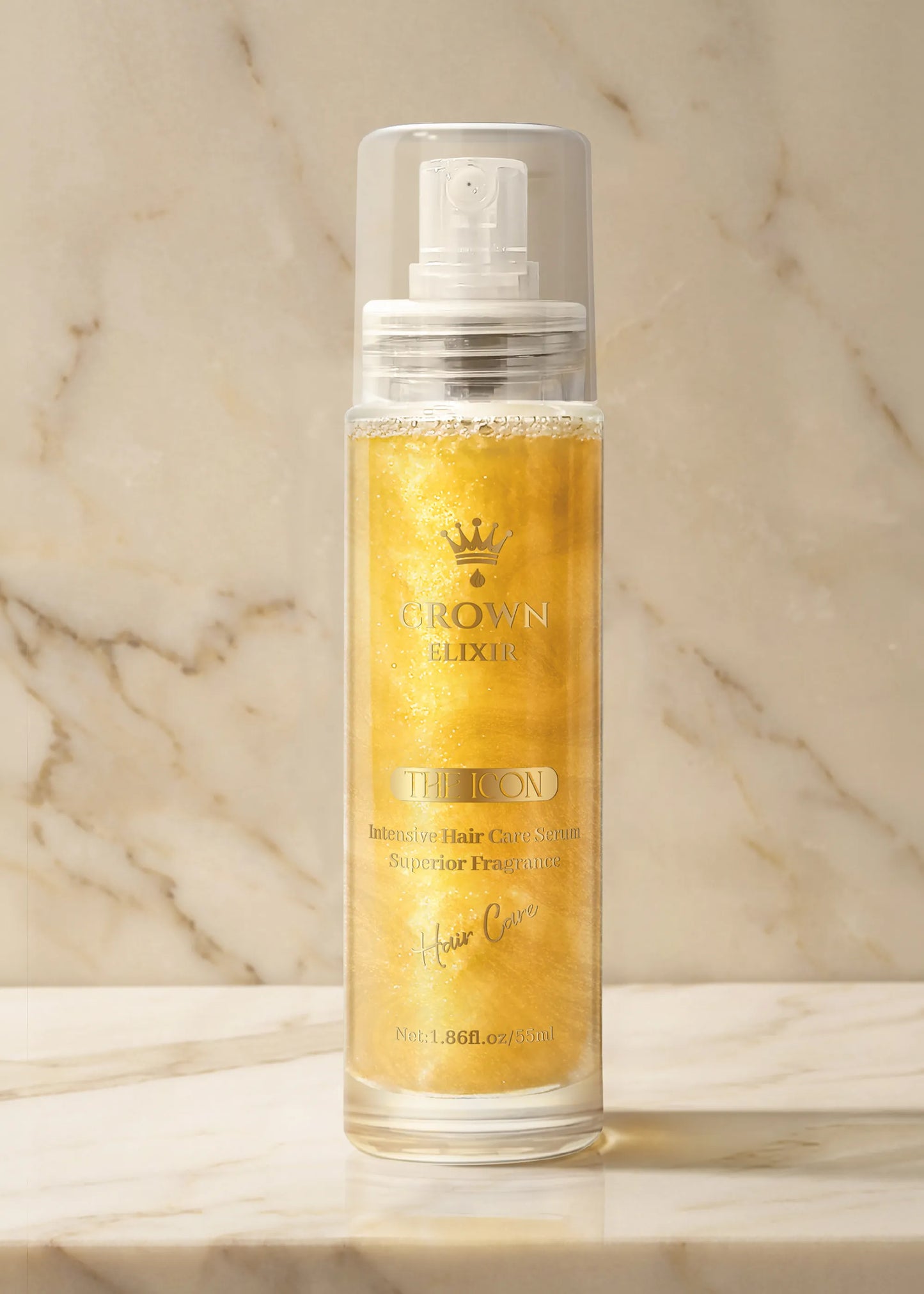 Premium Hair Serum Spray – The Icon (Gold)