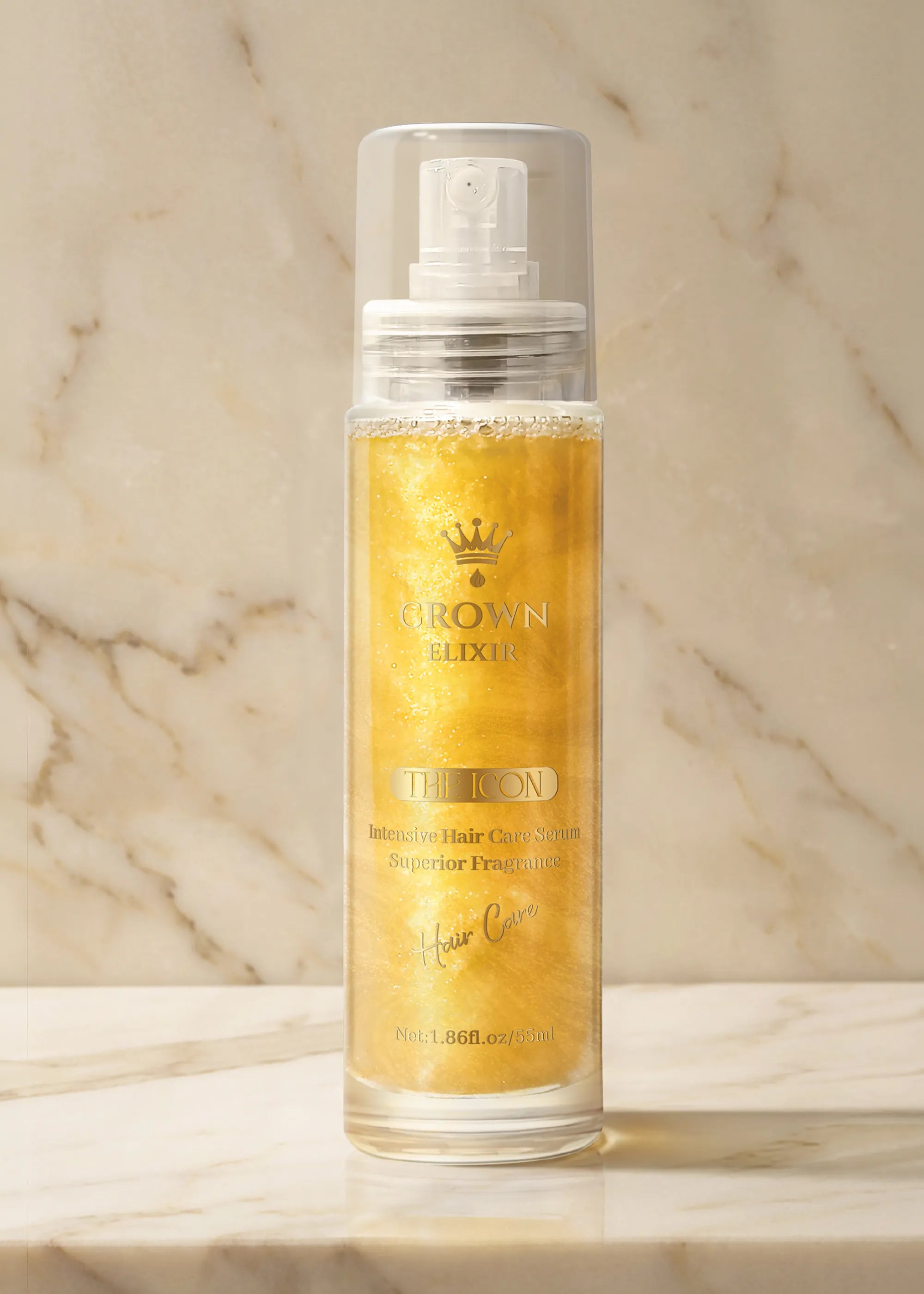 Premium Hair Serum Spray – The Icon (Gold)
